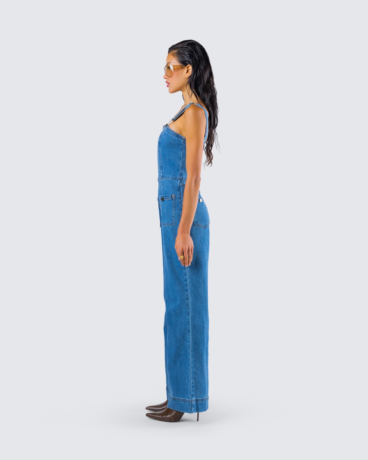 Fawn Blue Denim Overalls