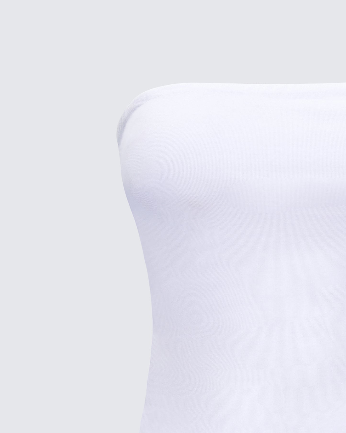 Aaliyah White Jersey Tube Top