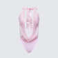 Alieka Pink Sequin Halter Bodysuit product front