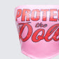 Astraia Pink Slogan Sequin Bandeau Top