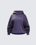 Azariah Grey Oversized Hoodie Top product front