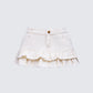 Bernie Ivory Denim Ruffle Mini Skirt product front