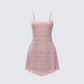 Daphne Nude Rhinestone Mini Dress product front