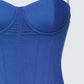 Shaelin Slate Mesh Corset Top
