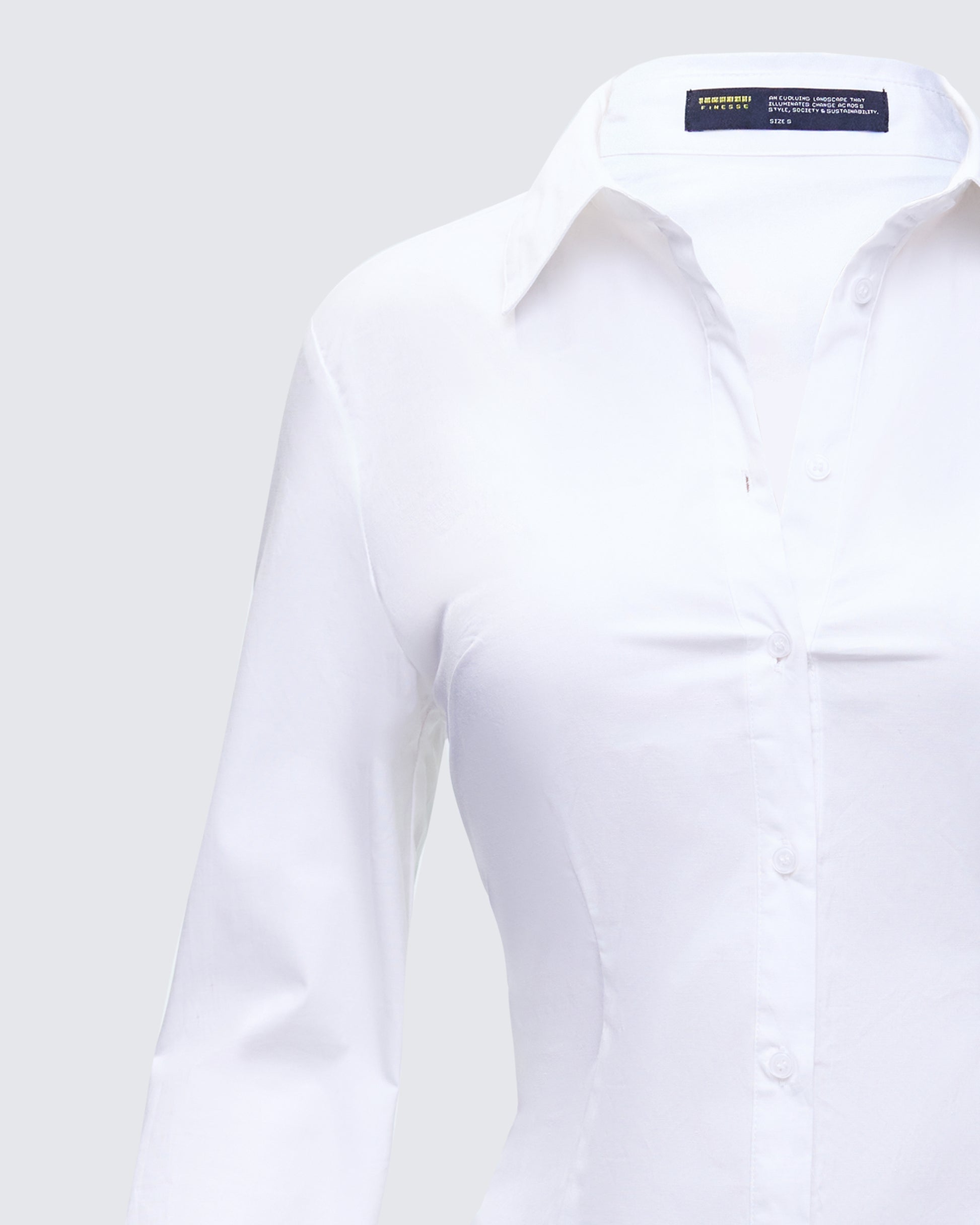 White Cotton Poplin Shirt White Cotton Poplin Shirt