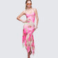 Nola Multi Printed Midi Dress