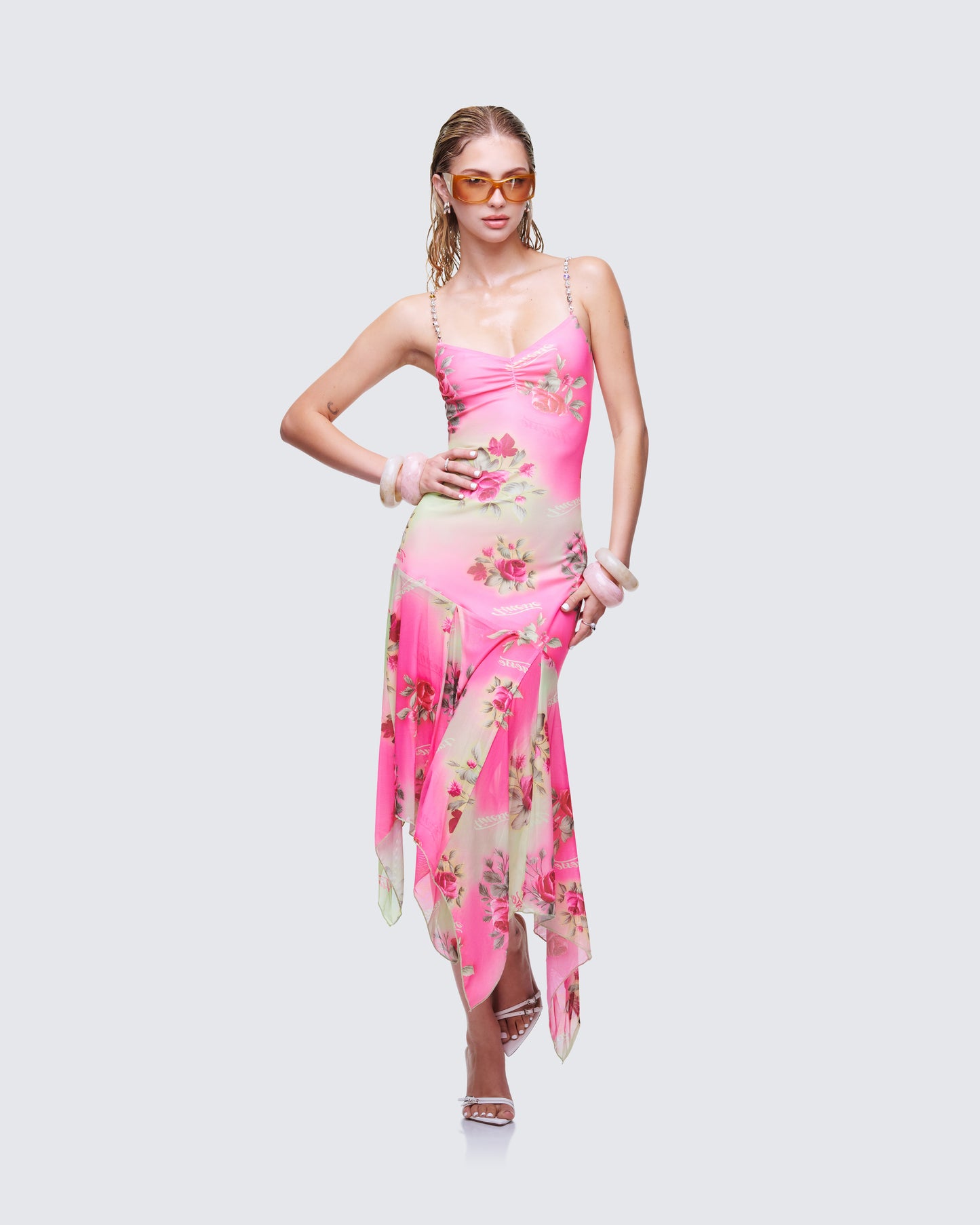 Nola Multi Printed Midi Dress