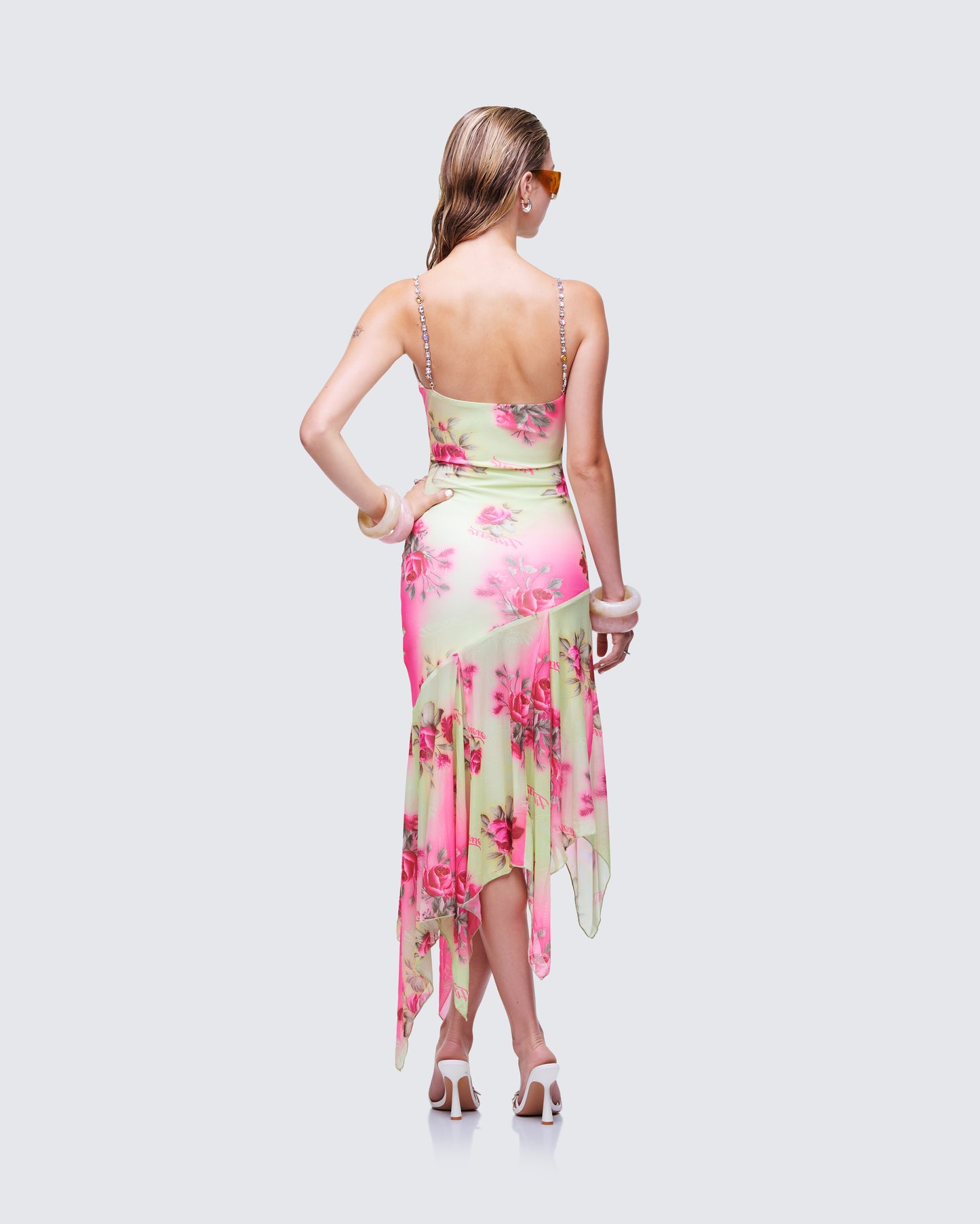Nola Multi Printed Midi Dress