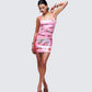 Lyla Red Sequin Slogan Mini Dress