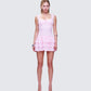 Jayella Pink Lace Mini Dress
