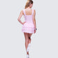 Jayella Pink Lace Mini Dress