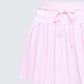 Lucien Pink Ribbon Path Knitted Pleated Skirt