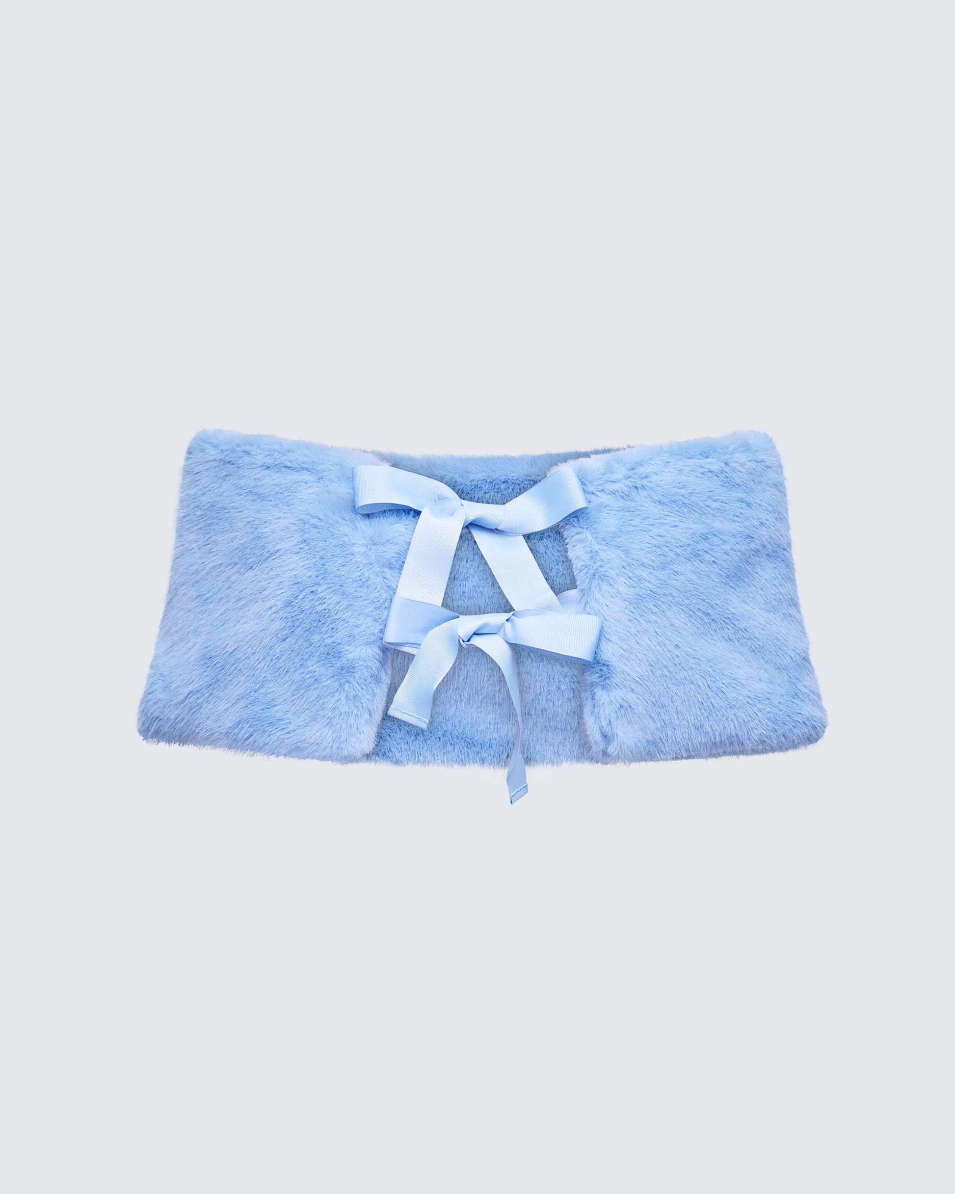 Noelle Blue Faux Fur Shrug product front