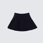Pippa Black Ruffle Tiered Skort