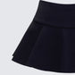 Pippa Black Ruffle Tiered Skort
