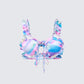 Thelma Printed Padded Heart Bra Top product front