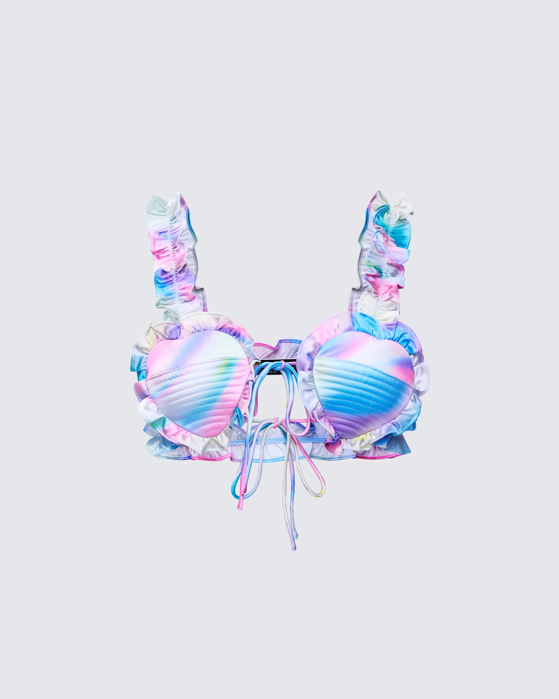 Thelma Printed Padded Heart Bra Top product front