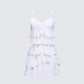 Sorel Ivory Tiered Ruffle Dress