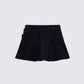 Ataya Black Denim Micro Mini Skirt product front