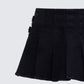Ataya Black Denim Micro Mini Skirt