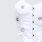 Saranna White Flower Corset