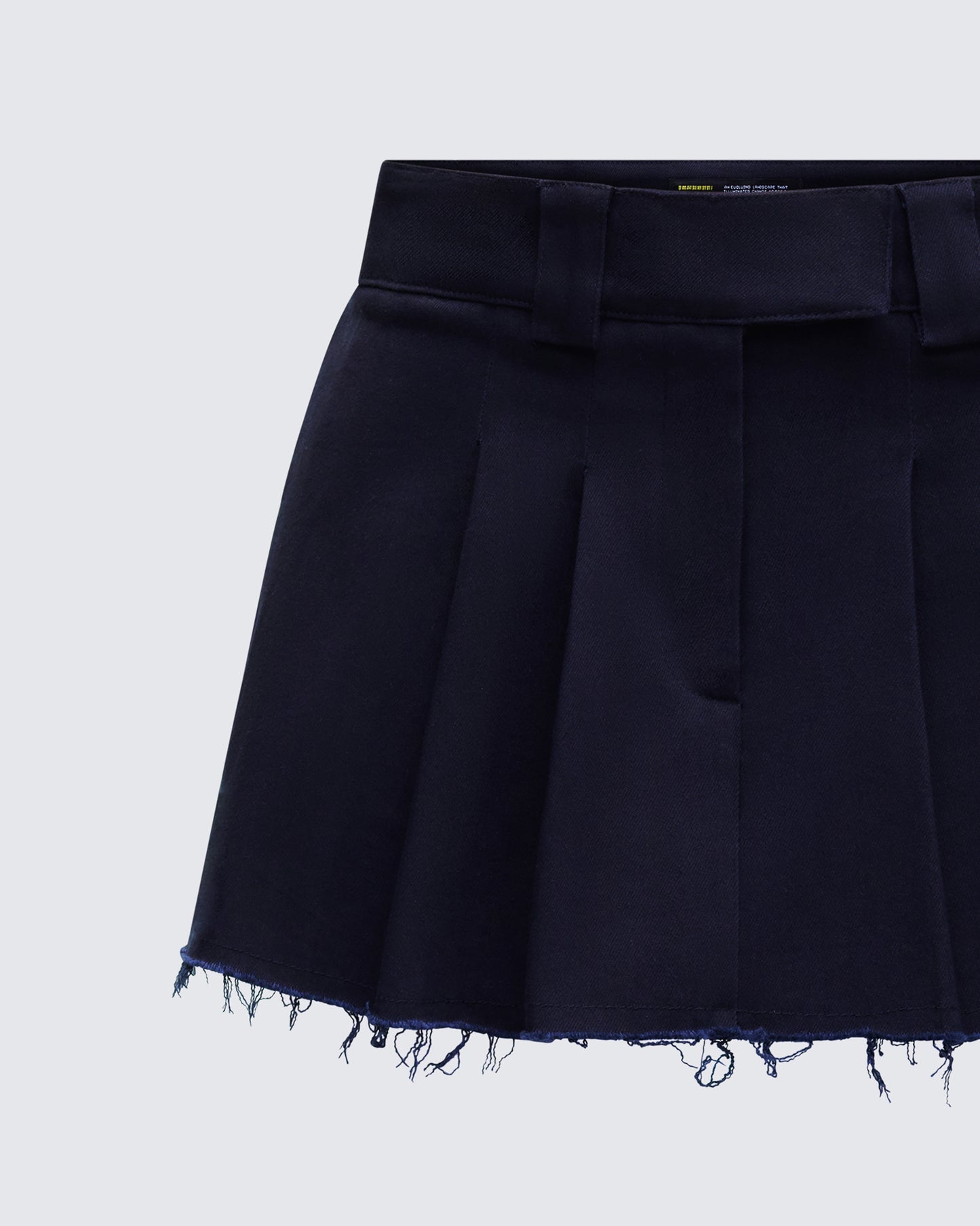 Svetlana Navy Twill Mini Skirt