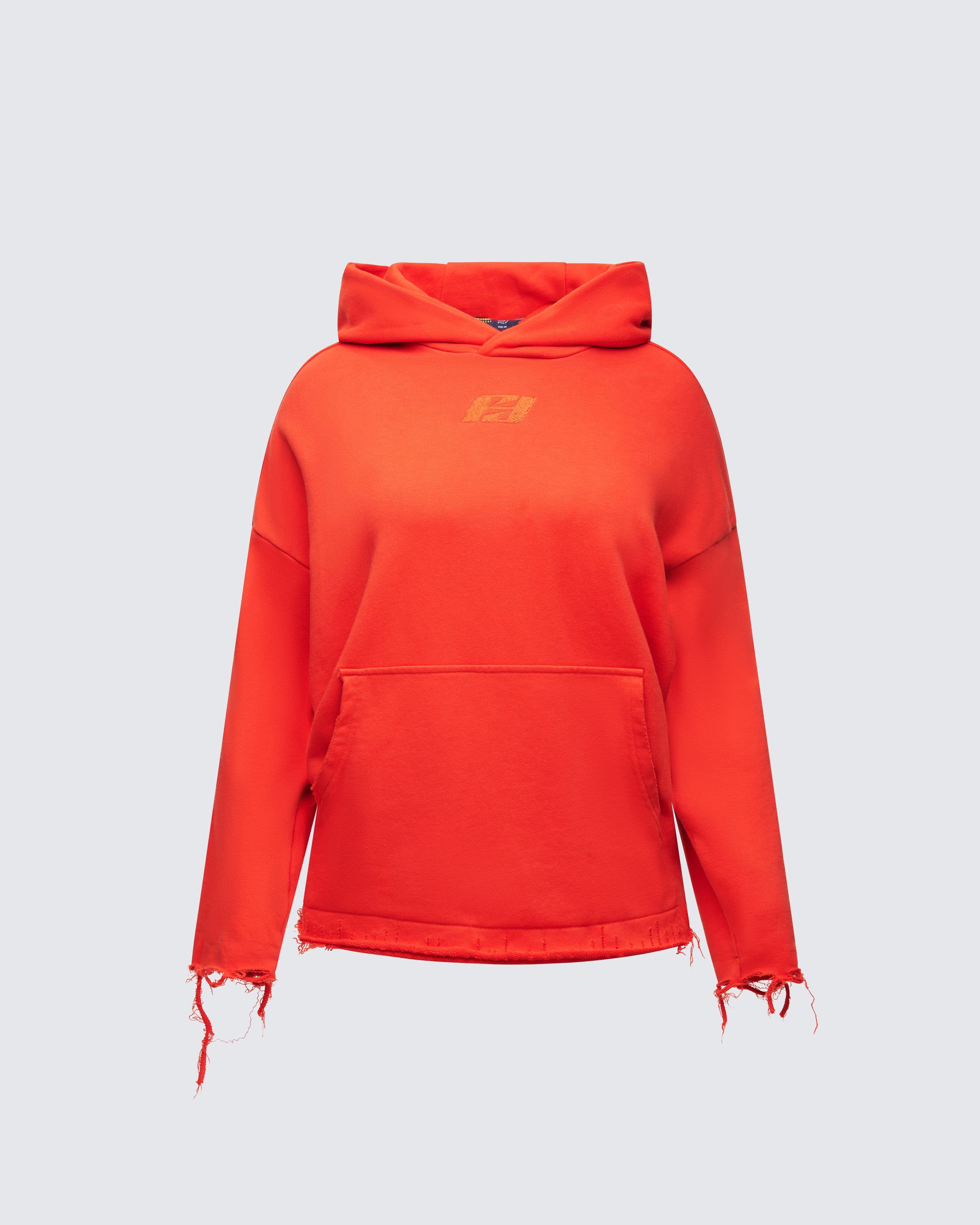 Aaralyn Red Distressed Hoodie product front