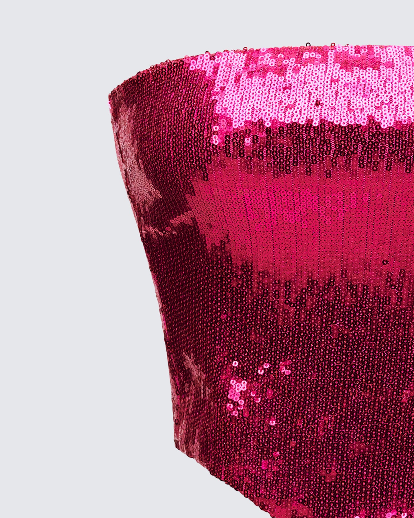Astraia Pink Sequin Bandeau Top