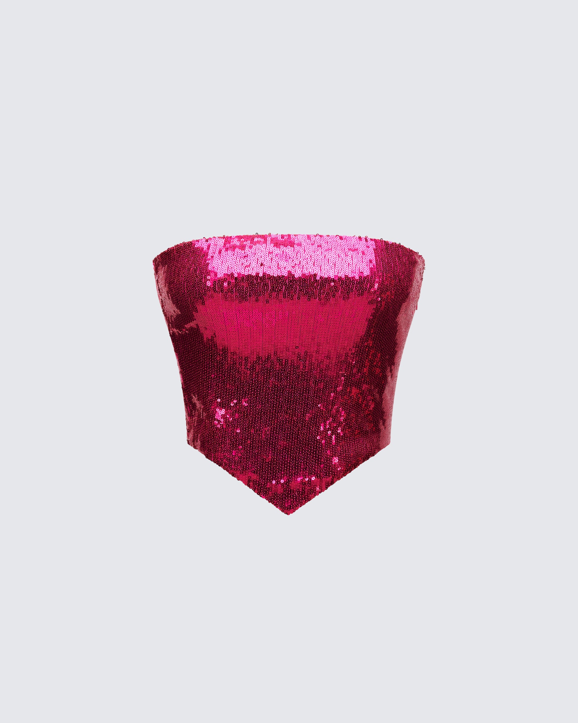 Astraia Pink Sequin Bandeau Top product front
