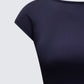 Caroline Black Backless Top
