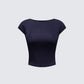 Caroline Black Backless Top product front