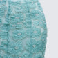 Delancy Blue Embroidered Midi Skirt