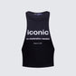 Dido Black Cutaway Graphic Tank product front
