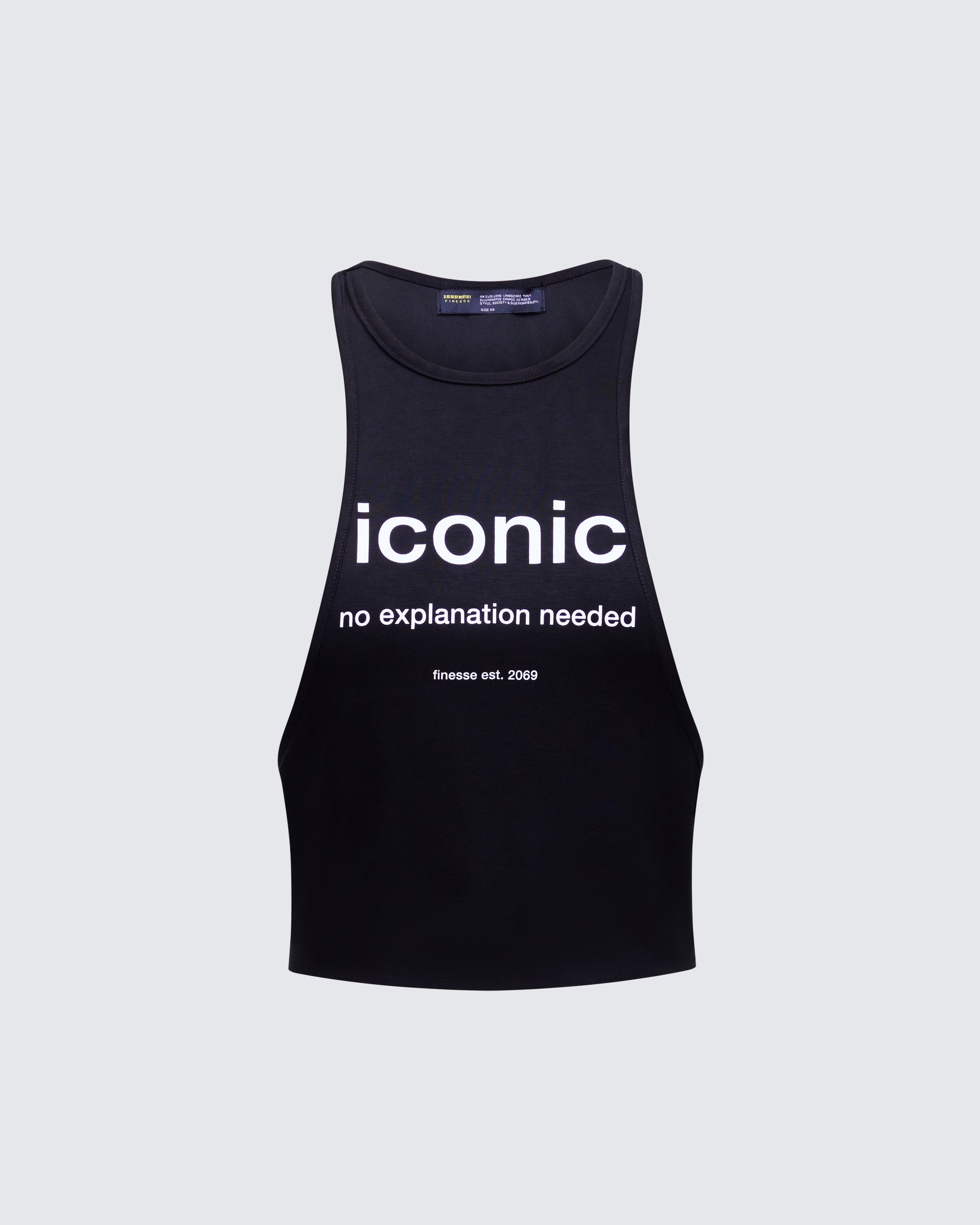Dido Black Cutaway Graphic Tank product front