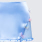 Faelina Blue Satin Butterfly Skirt