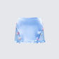 Faelina Blue Satin Butterfly Skirt product front