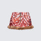 Suha Multi Print Fur Trim Micro Skirt product front