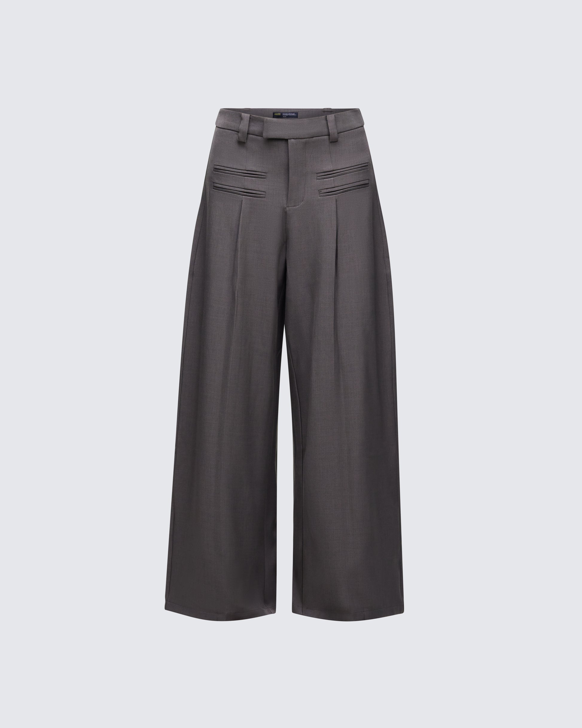 Cozbi Grey Pressed Front Trouser product front