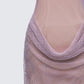 Fortuna Silver Hotfix Strapless Mini Dress