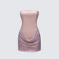 Fortuna Silver Hotfix Strapless Mini Dress product front