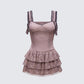 Jayella Tan Lace Mini Dress product front
