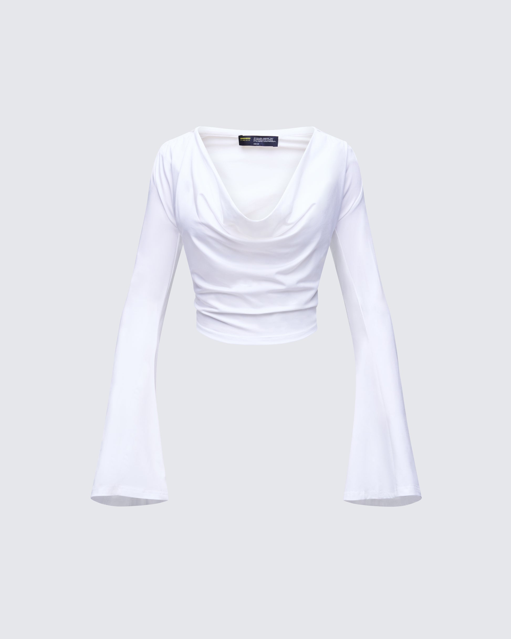 Khalia White Deep Plunging Top product front