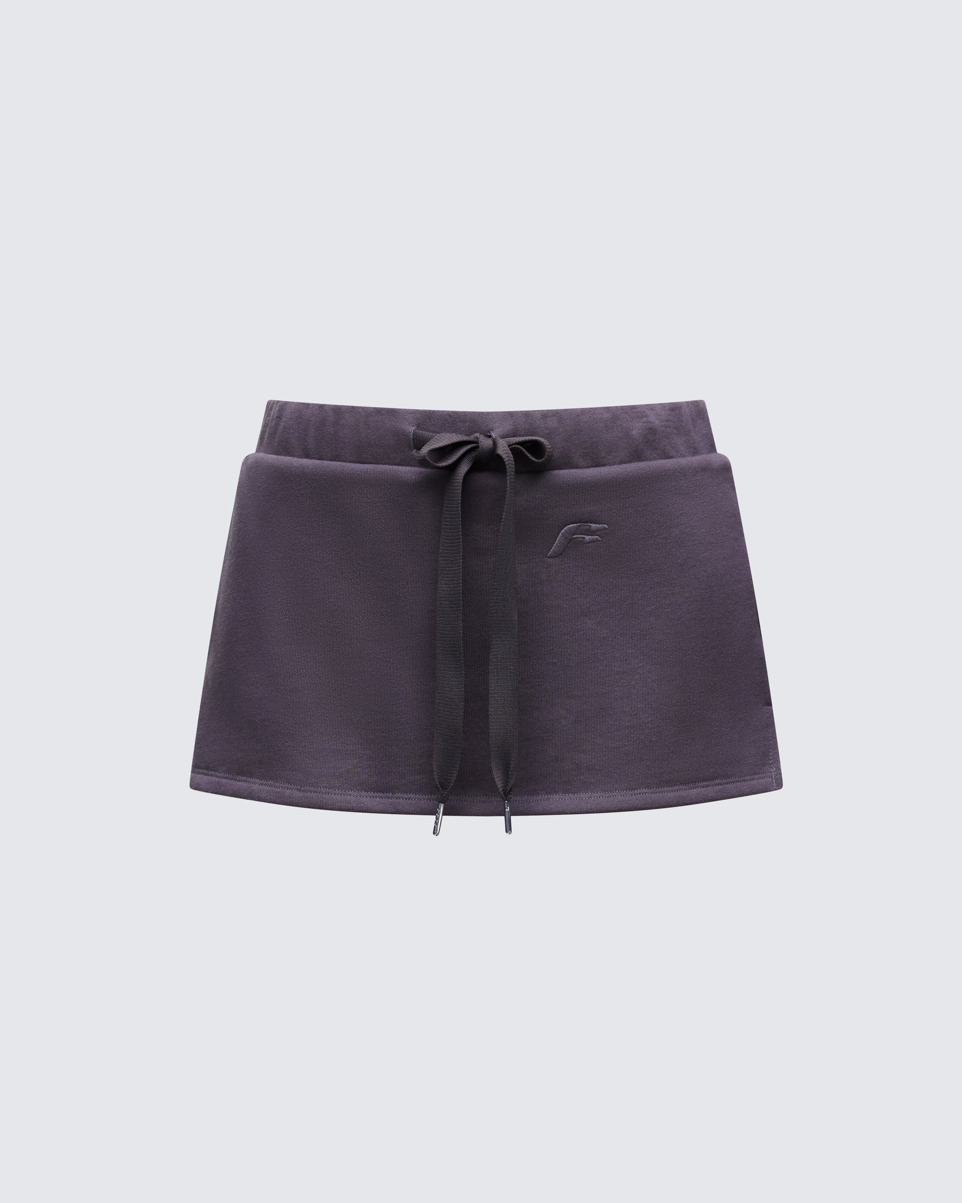 Mio Grey Toggled Sweat Skort