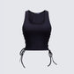 Nixie Black Lace Up Tank product front