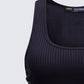 Nixie Black Lace Up Tank