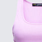 Nixie Pink Lace Up Tank