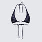 Quen Black Studded Bikini Top product front
