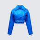 Ramona Blue Vegan Shearling Jacket product front