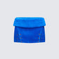 Ramona Blue Vegan Shearling Mini Skirt product front