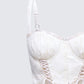 Sallie Ivory Eyelet Corset Mini Dress